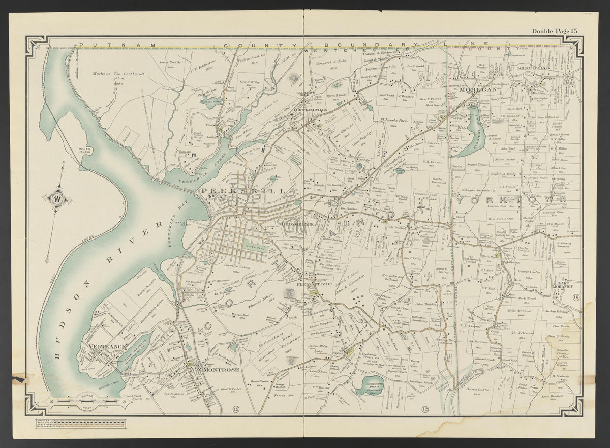 Image 21 of Atlas of the Rural Country District North of New York City, Embracing the Entire Westchester County, New York from Atlas of the Rural Country District North of New York City, Embracing the Entire Westchester County, New York : Also a Porti... by Relic Map Company
