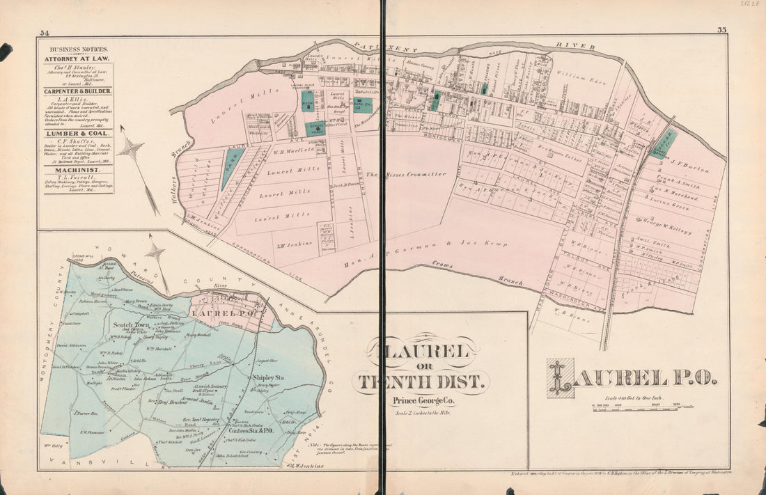 This old map of District of Columbia, Fairfax County, Maryland, Prince Georges County, , Virginia, Washington, Washington Metropolitan Area was created by Hopkins, Griffith Morgan in 1878