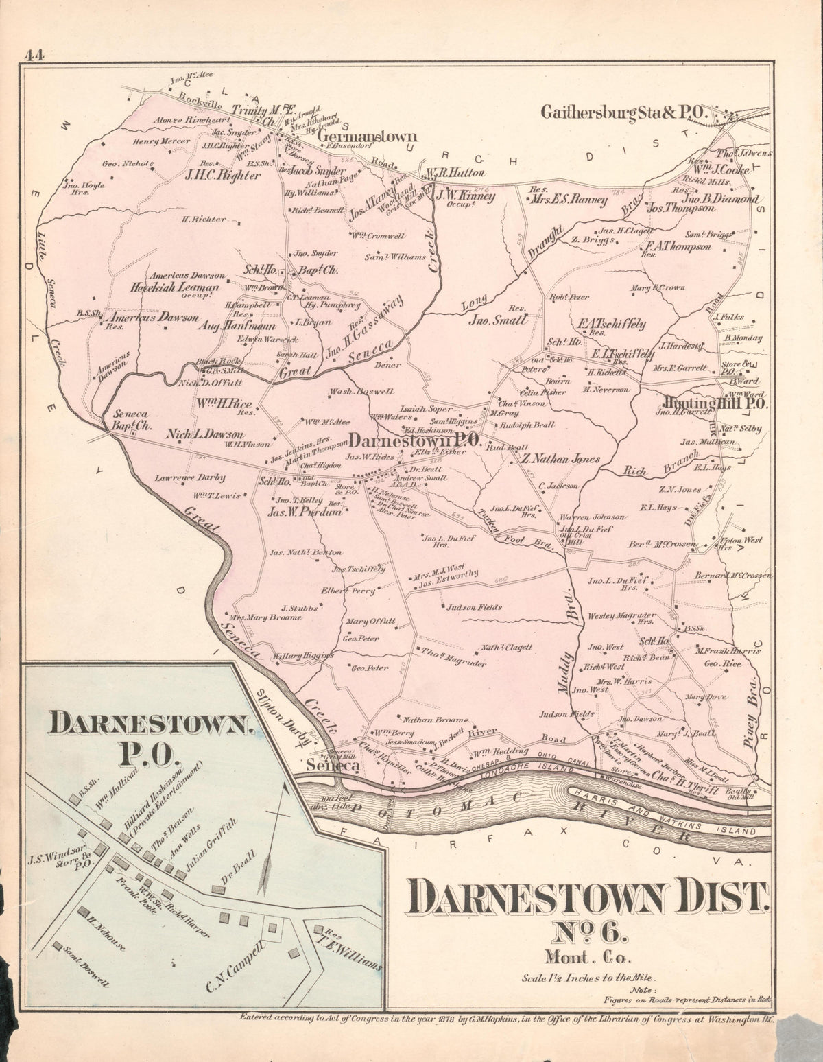 Image 26 of Atlas of Fifteen Miles Around Washington, Including the County of Prince George, Maryland from Atlas of Fifteen Miles Around Washington, Including the County of Prince George, Maryland 1878 by Relic Map Company