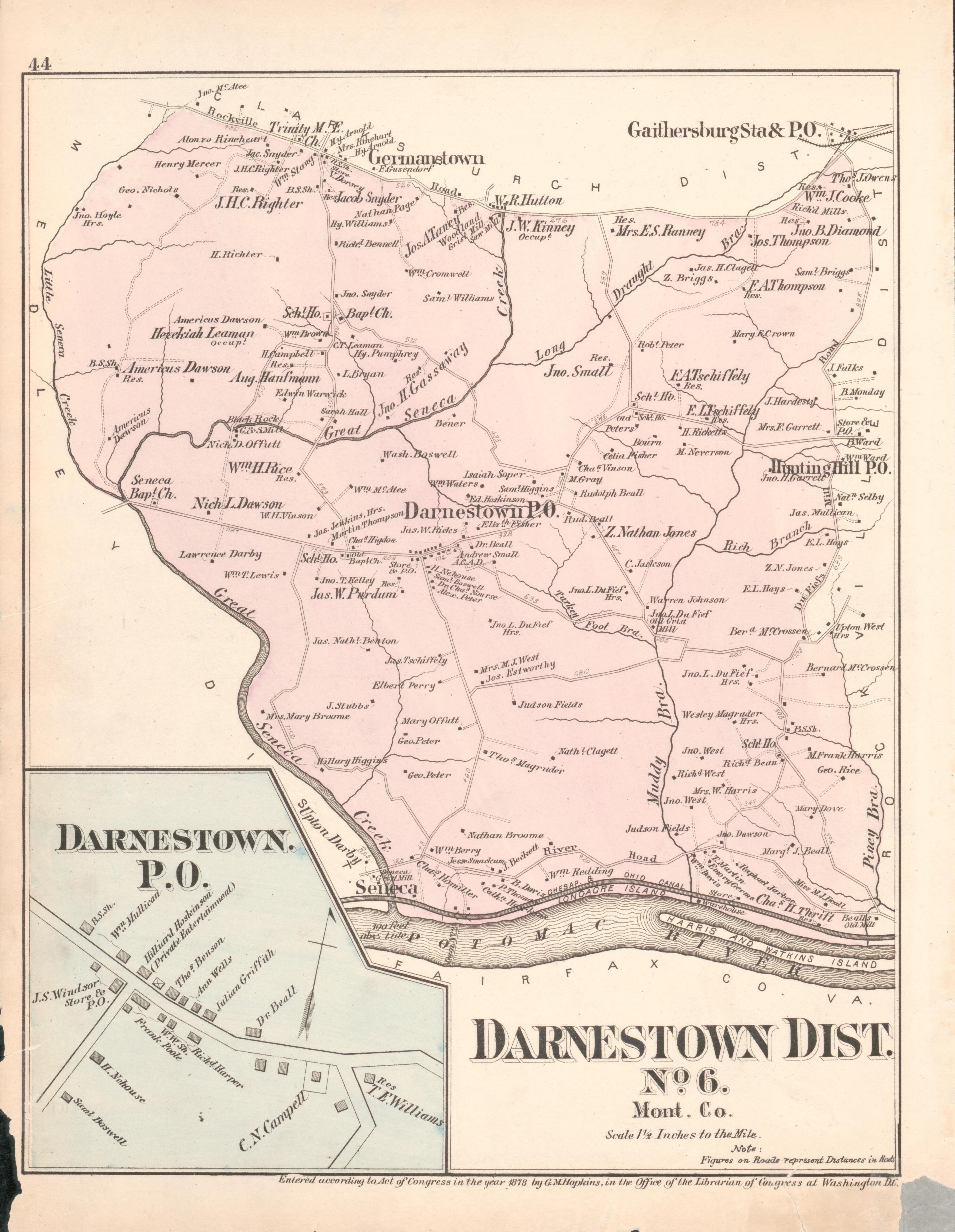 This old map of District of Columbia, Fairfax County, Maryland, Prince Georges County, , Virginia, Washington, Washington Metropolitan Area was created by Hopkins, Griffith Morgan in 1878