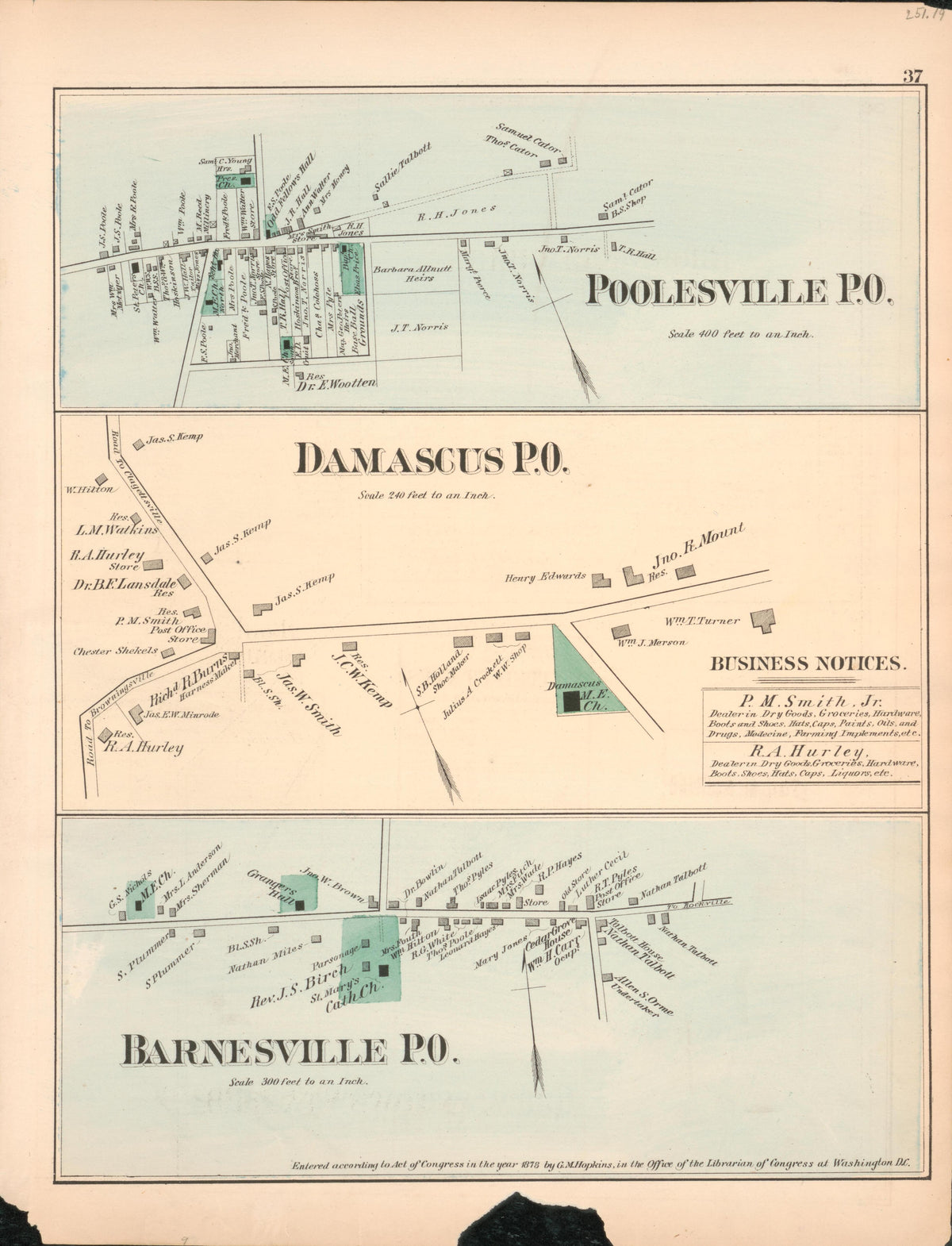 Image 21 of Atlas of Fifteen Miles Around Washington, Including the County of Prince George, Maryland from Atlas of Fifteen Miles Around Washington, Including the County of Prince George, Maryland 1878 by Relic Map Company