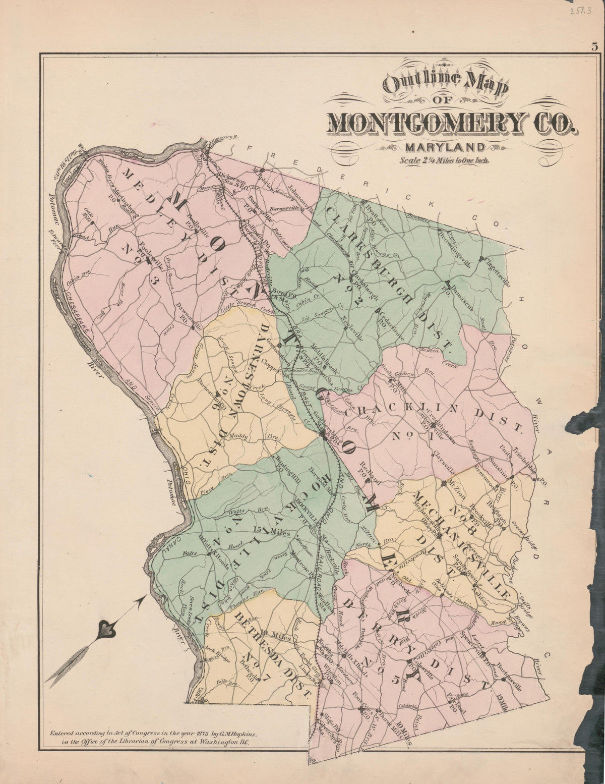 Image 2 of Atlas of Fifteen Miles Around Washington, Including the County of Prince George, Maryland from Atlas of Fifteen Miles Around Washington, Including the County of Prince George, Maryland 1878 by Relic Map Company