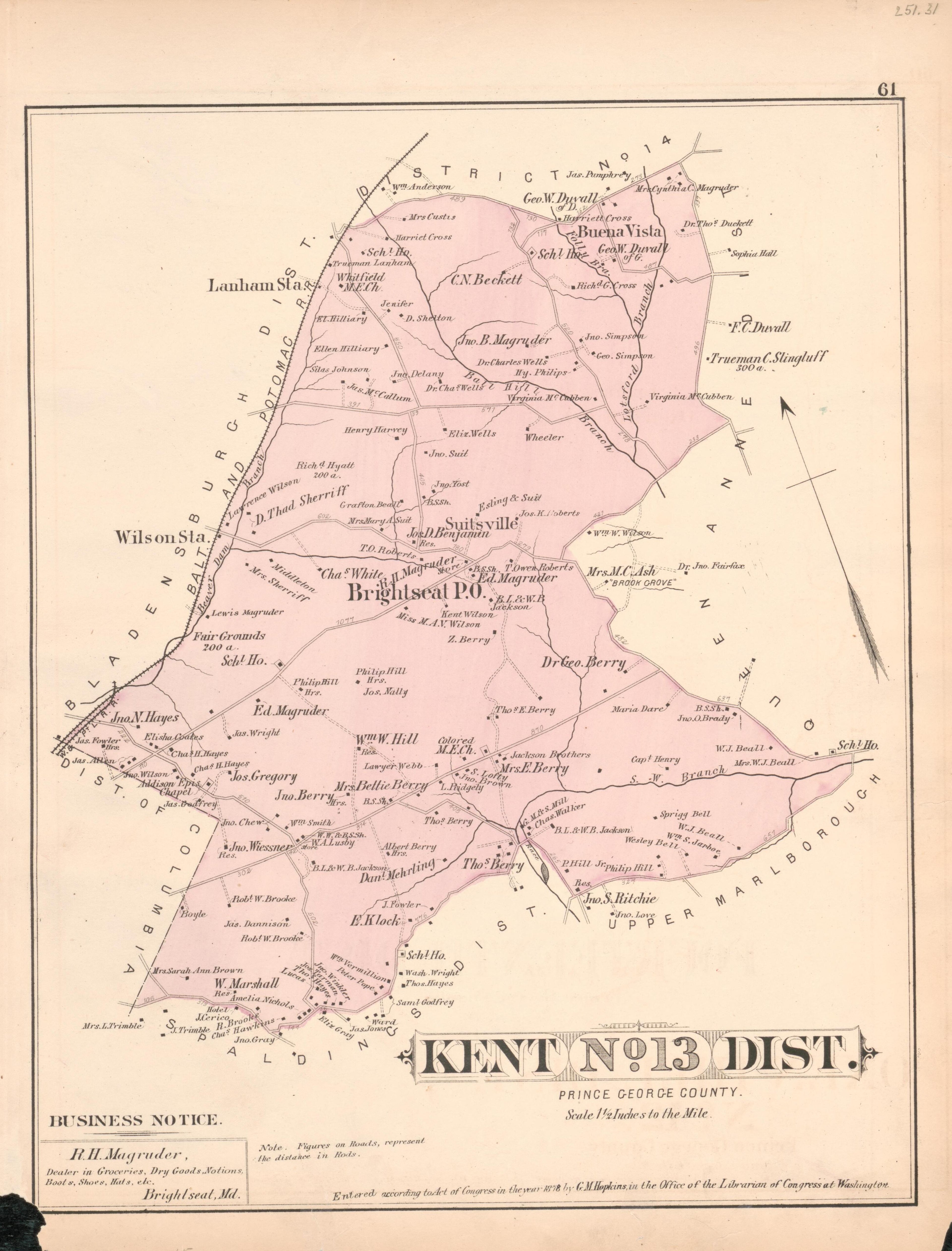 This old map of District of Columbia, Fairfax County, Maryland, Prince Georges County, , Virginia, Washington, Washington Metropolitan Area was created by Hopkins, Griffith Morgan in 1878