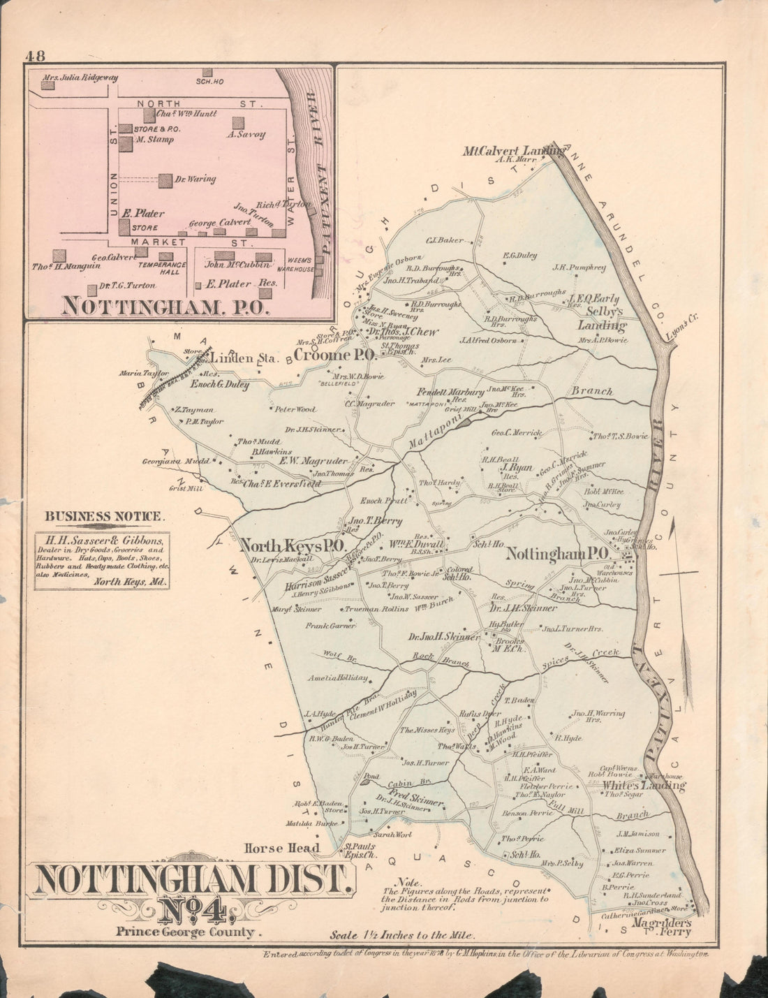 This old map of District of Columbia, Fairfax County, Maryland, Prince Georges County, , Virginia, Washington, Washington Metropolitan Area was created by Hopkins, Griffith Morgan in 1878