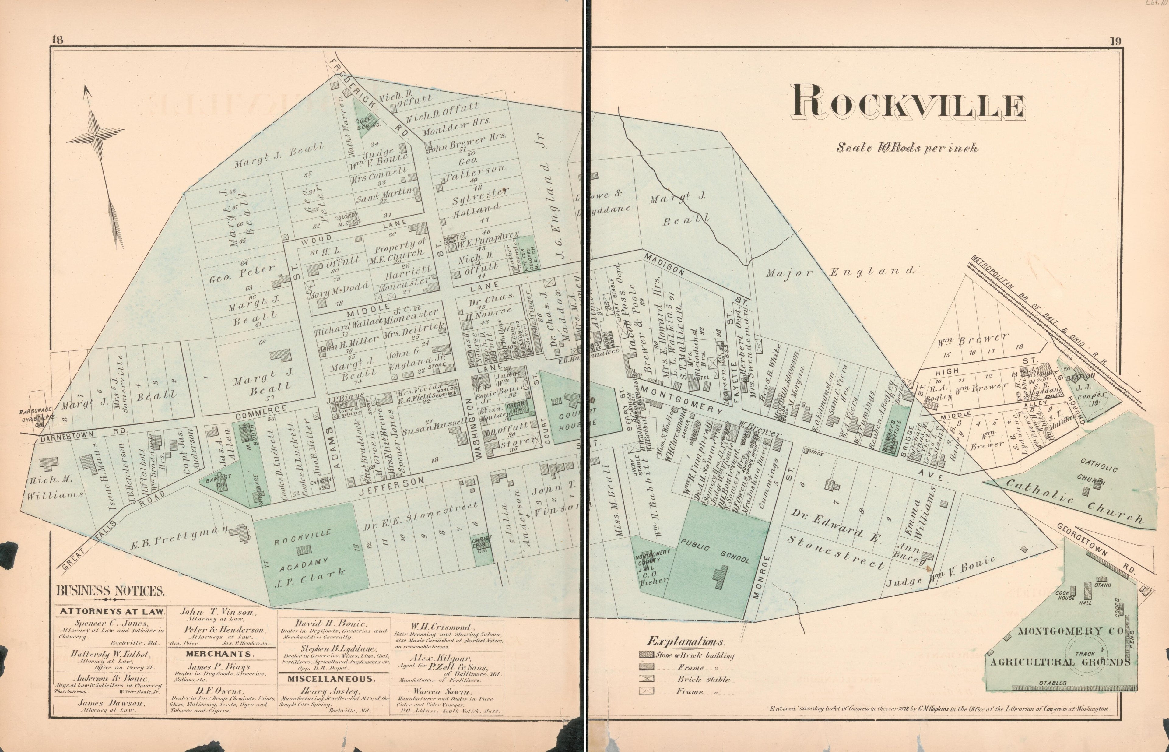 This old map of District of Columbia, Fairfax County, Maryland, Prince Georges County, , Virginia, Washington, Washington Metropolitan Area was created by Hopkins, Griffith Morgan in 1878