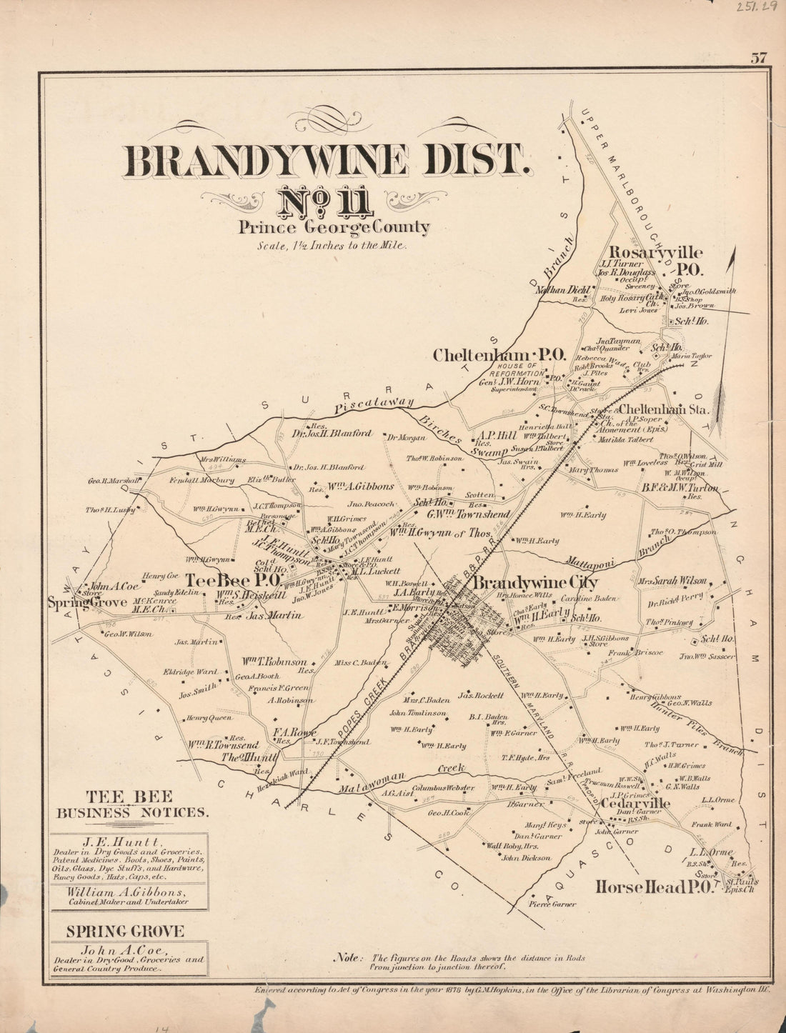 This old map of District of Columbia, Fairfax County, Maryland, Prince Georges County, , Virginia, Washington, Washington Metropolitan Area was created by Hopkins, Griffith Morgan in 1878