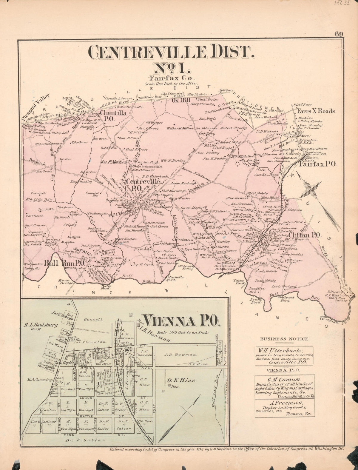 Image 45 of Atlas of Fifteen Miles Around Washington, Including the County of Prince George, Maryland from Atlas of Fifteen Miles Around Washington, Including the County of Prince George, Maryland 1878 by Relic Map Company