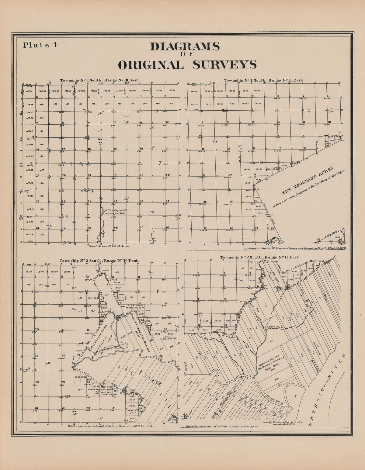 Image 6 of General Official Atlas of Wayne County, Michigan : Containing General Maps of Wayne County and City of Detroit, General Township Maps ... from General Official Atlas of Wayne County, Michigan : Containing General Maps of Wayne County and Ci... by Relic Map Company