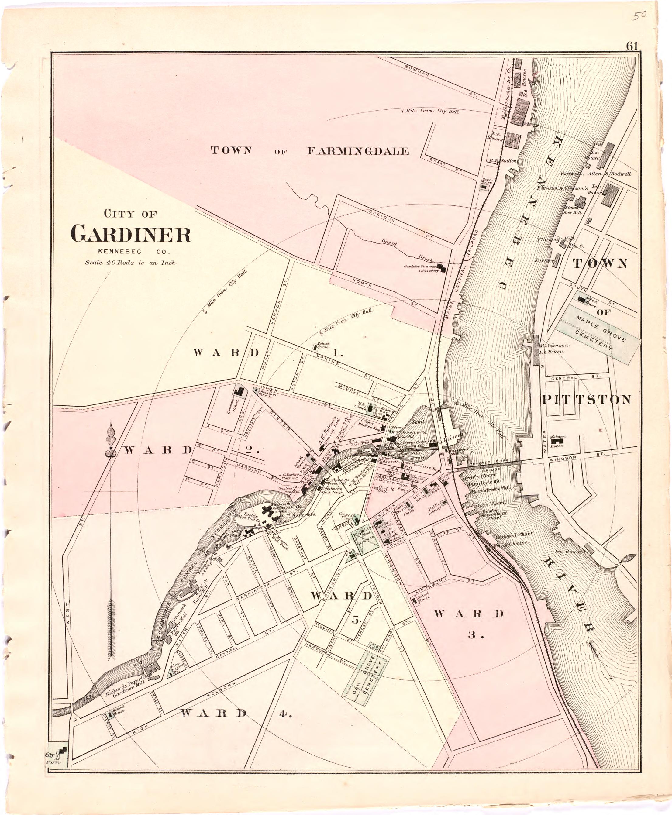 This old map of Maine, was created by Bourquin, F. (Frederick)|Bracher, Wm. (William)|Colby & Stuart|George N. Colby & Co in 1887