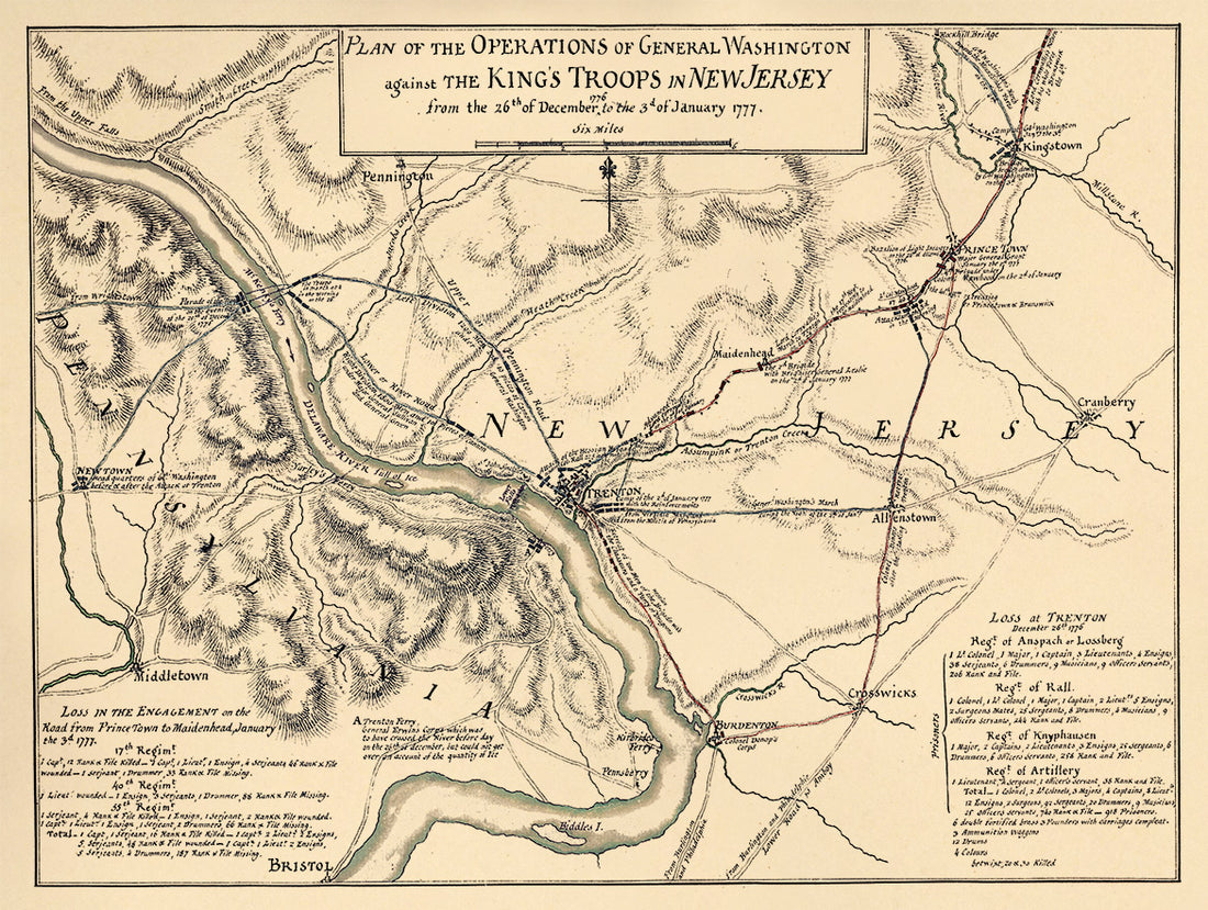 Plan of the Operations of General Washington Against the King&