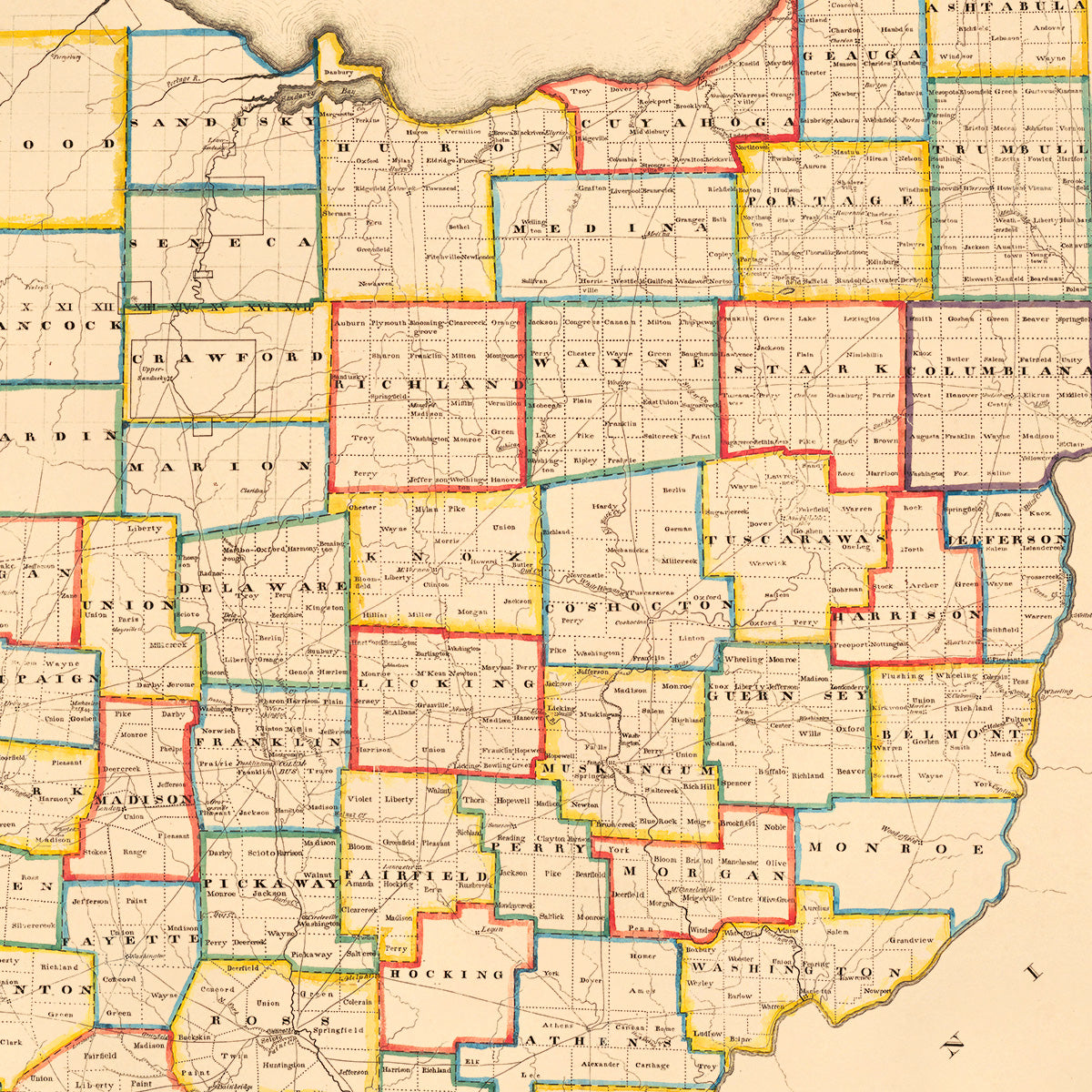 Map of Ohio 1822