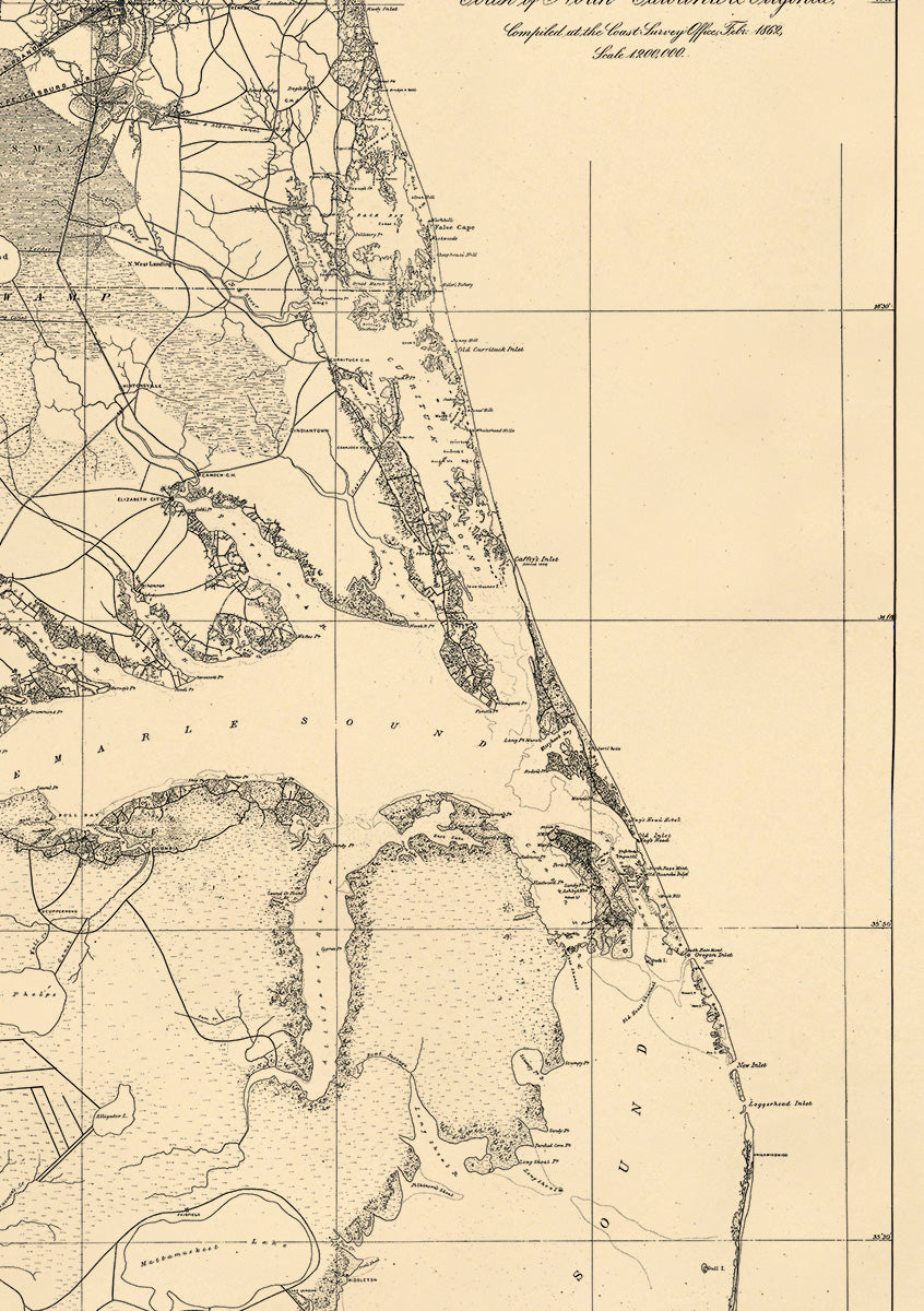 Coast of North Carolina & Virginia 1863