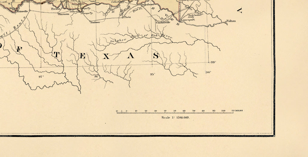 Indian Territory, With Part of the Adjoining State of Kansas 1866