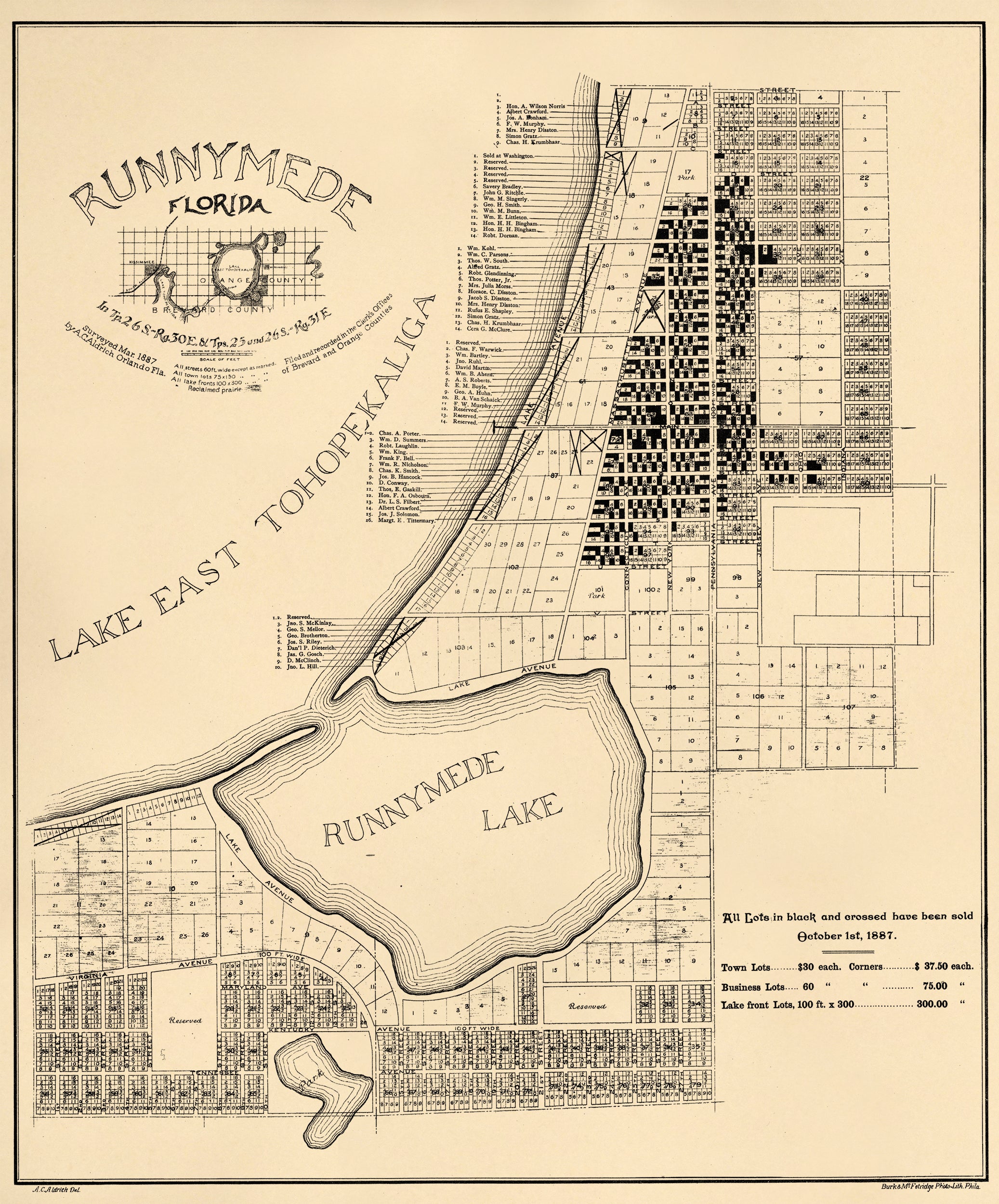 Runnymede Florida 1887