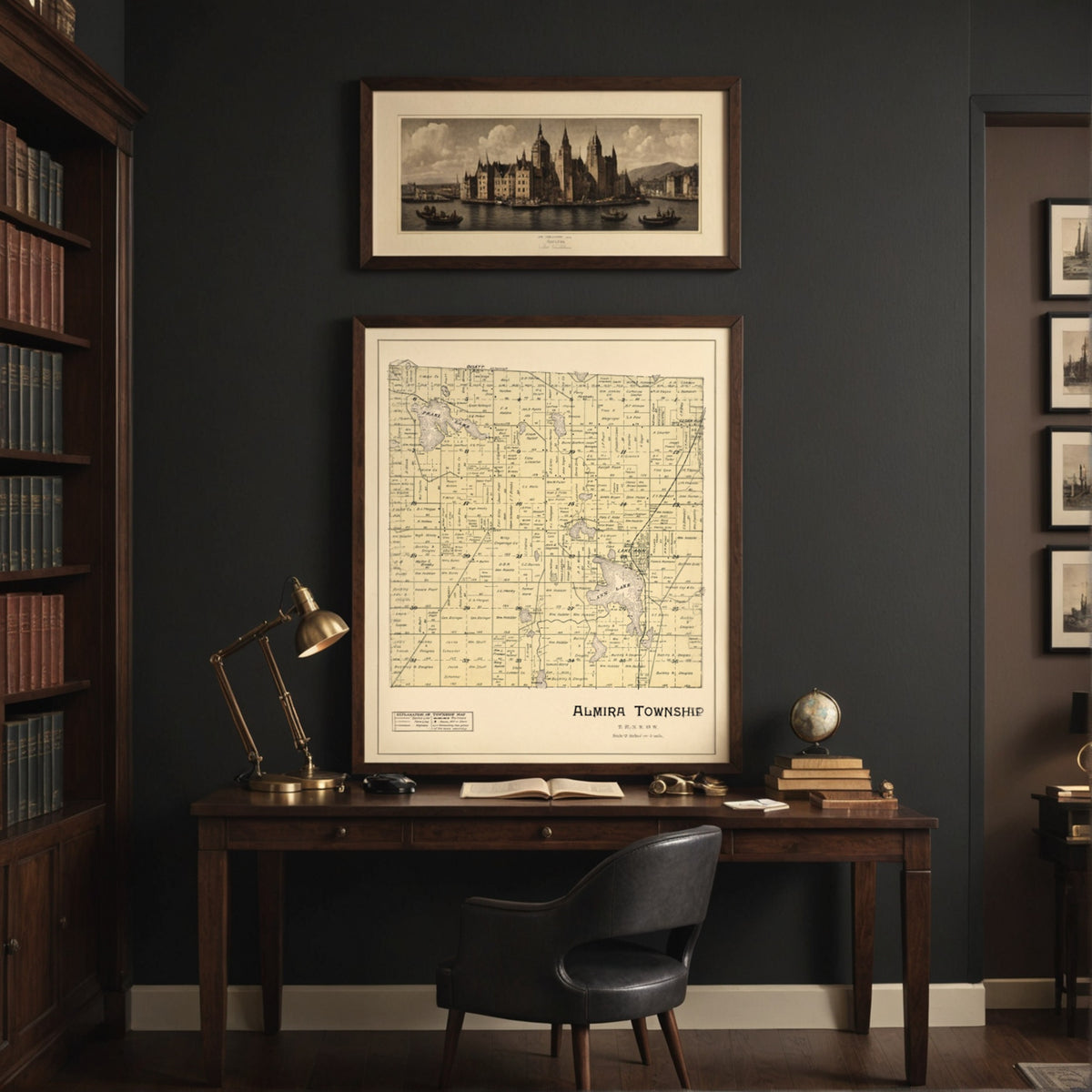 Mockup for Almira from Atlas of Benzie County, Michigan : With Maps of Michigan, United States and the World, Alaska, Cuba, Porto Rico, Hawaii and the Philippines : Also a Complete Mailing List of All Resident … 1901