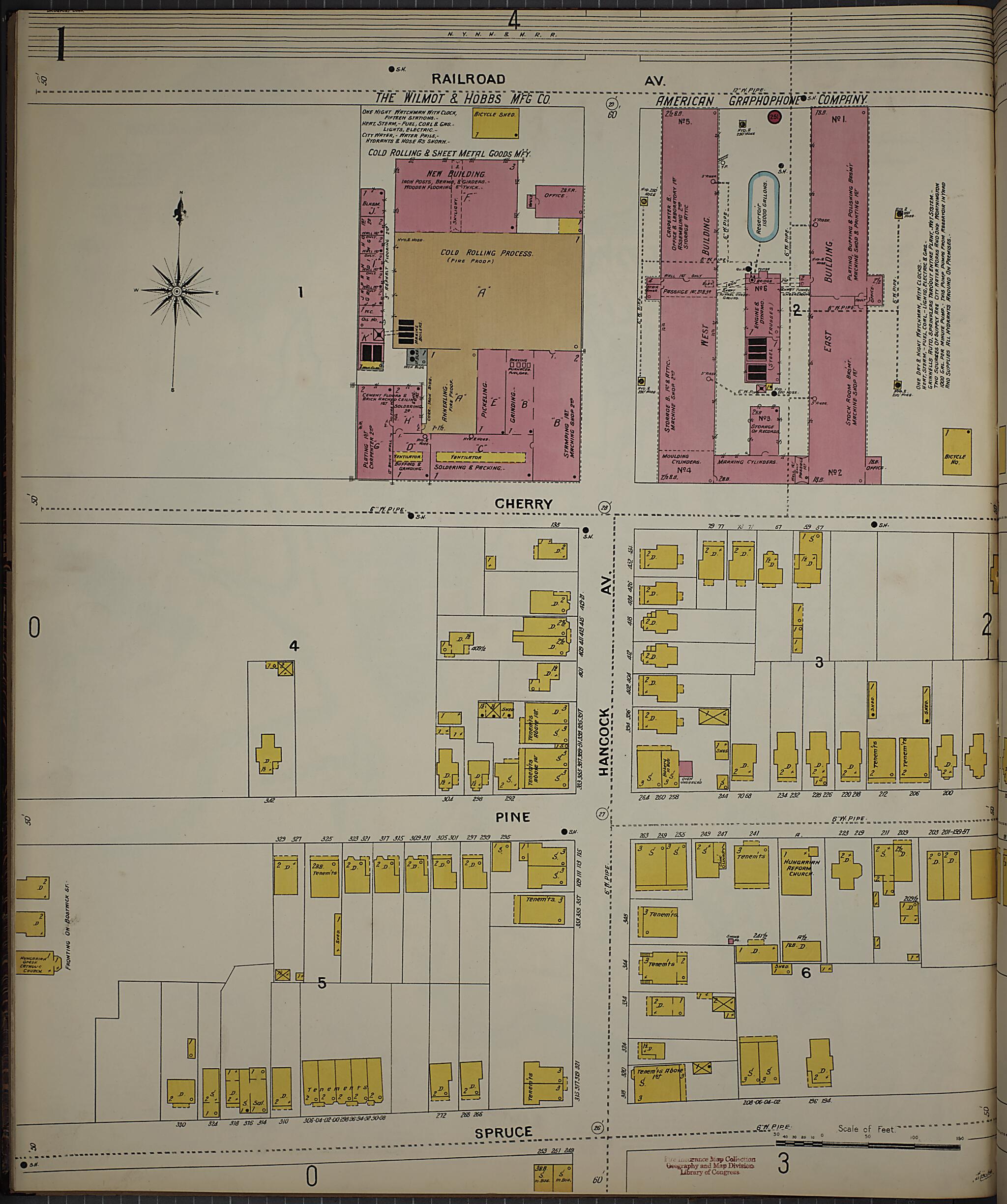This old map of Bridgeport, Fairfield County, Connecticut was created by Sanborn Map Company in 1898