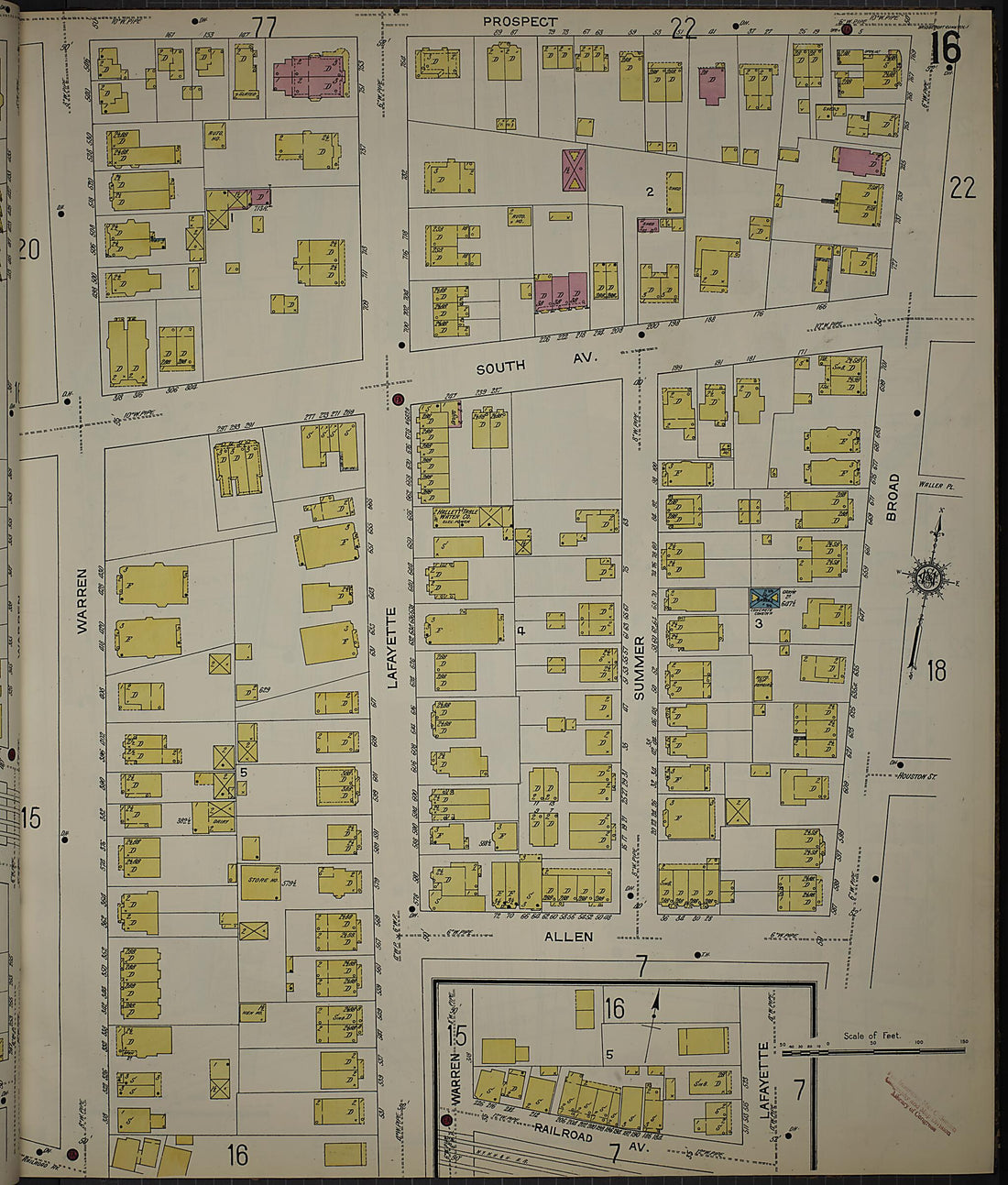 This old map of Bridgeport, Fairfield County, Connecticut was created by Sanborn Map Company in 1913