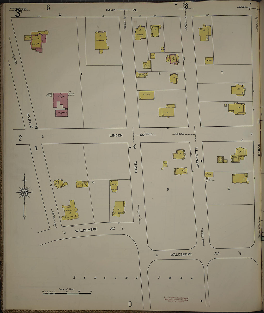 This old map of Bridgeport, Fairfield County, Connecticut was created by Sanborn Map Company in 1913
