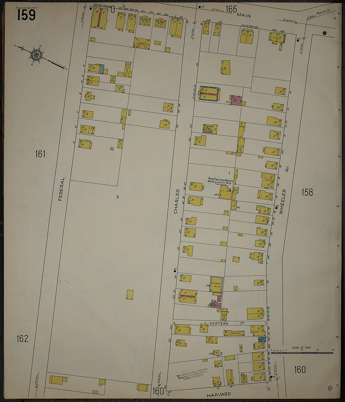 This old map of Bridgeport, Fairfield County, Connecticut was created by Sanborn Map Company in 1913
