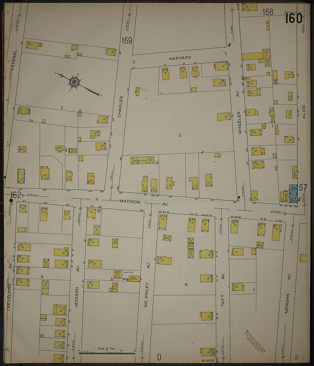 This old map of Bridgeport, Fairfield County, Connecticut was created by Sanborn Map Company in 1913