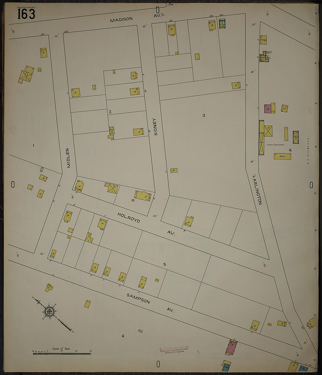 This old map of Bridgeport, Fairfield County, Connecticut was created by Sanborn Map Company in 1913