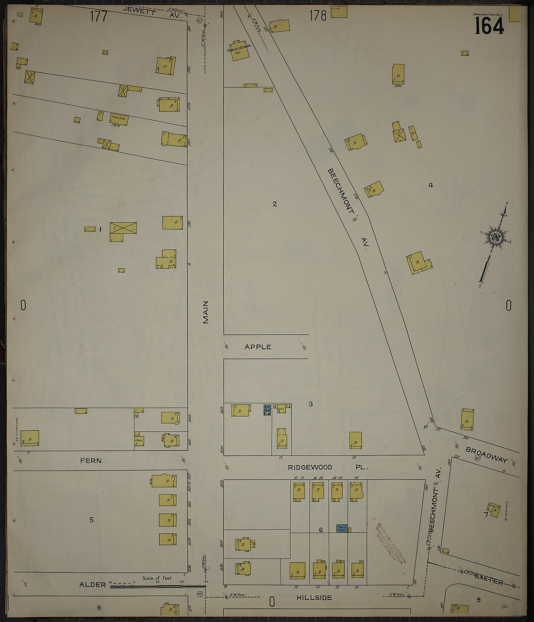 This old map of Bridgeport, Fairfield County, Connecticut was created by Sanborn Map Company in 1913