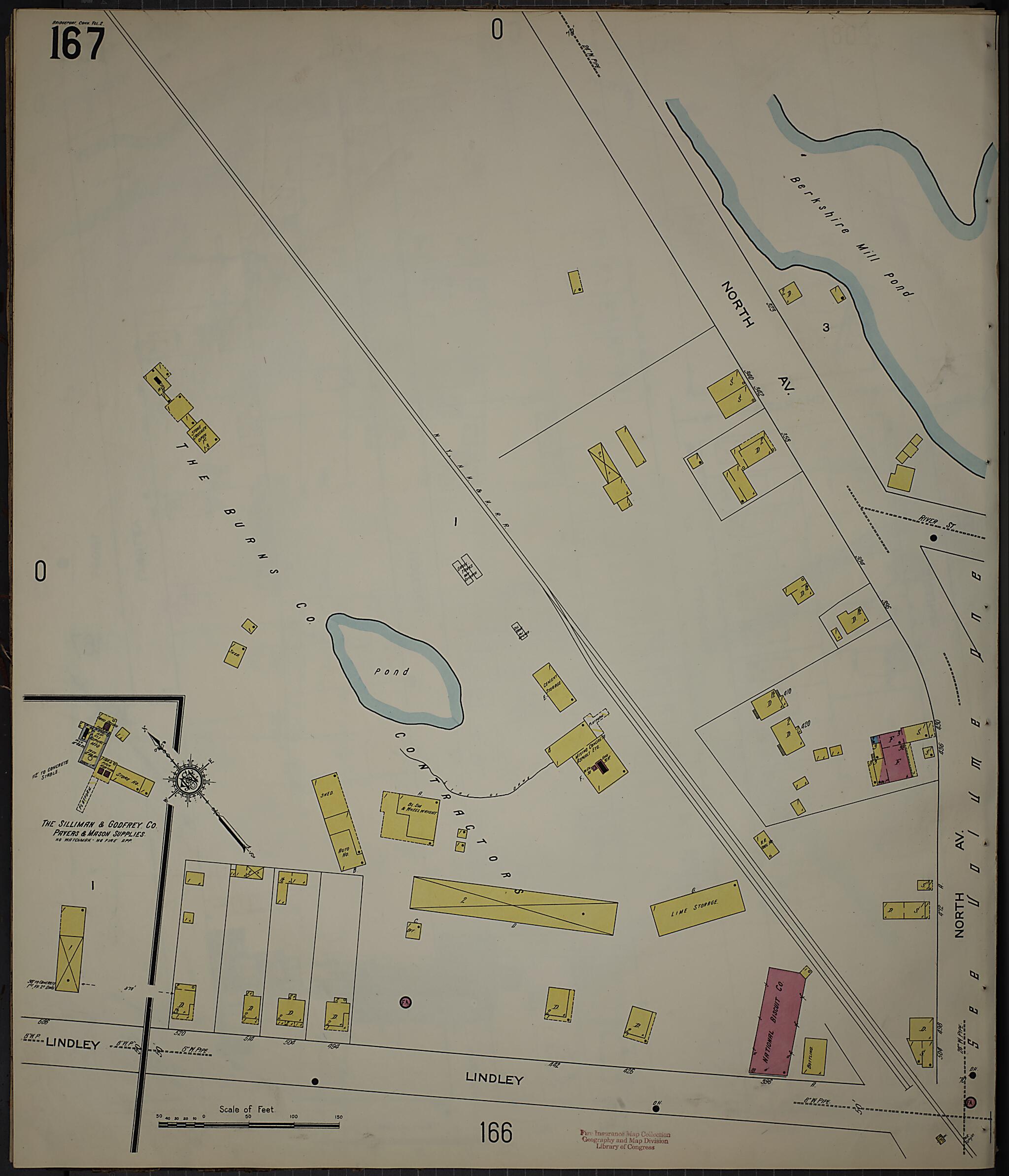 This old map of Bridgeport, Fairfield County, Connecticut was created by Sanborn Map Company in 1913