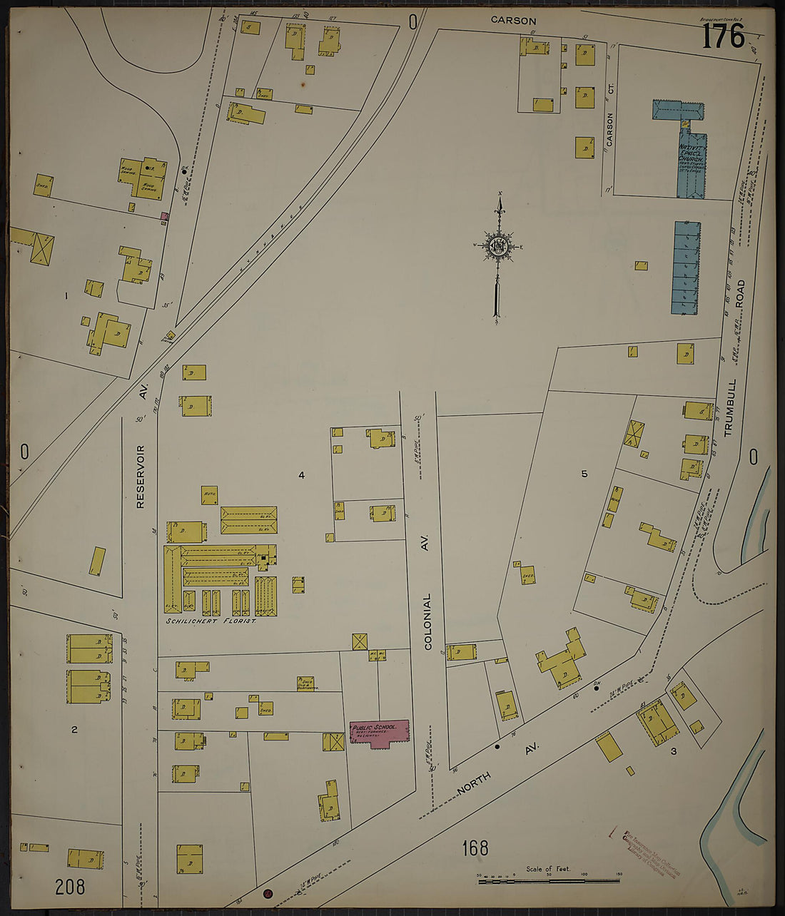 This old map of Bridgeport, Fairfield County, Connecticut was created by Sanborn Map Company in 1913