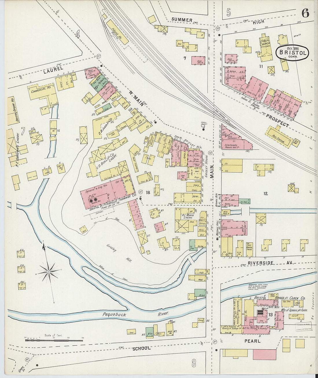 This old map of Forestville, Hartford County, Connecticut was created by Sanborn Map Company in 1895