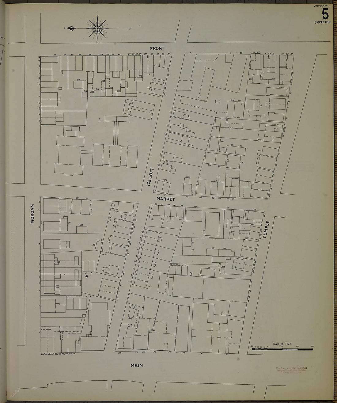 This old map of Hartford, Hartford County, Connecticut was created by Sanborn Map Company in 1900