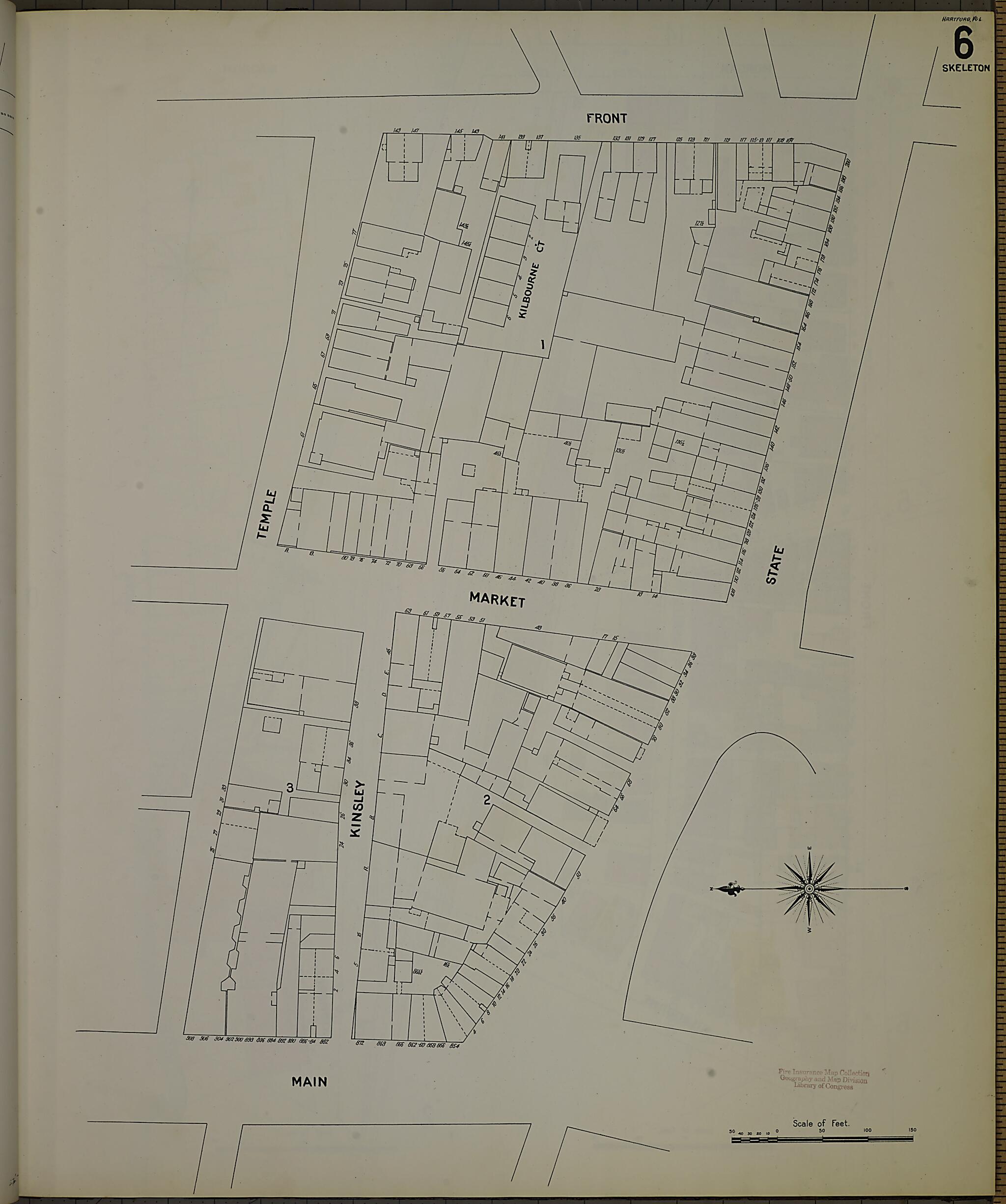 This old map of Hartford, Hartford County, Connecticut was created by Sanborn Map Company in 1900