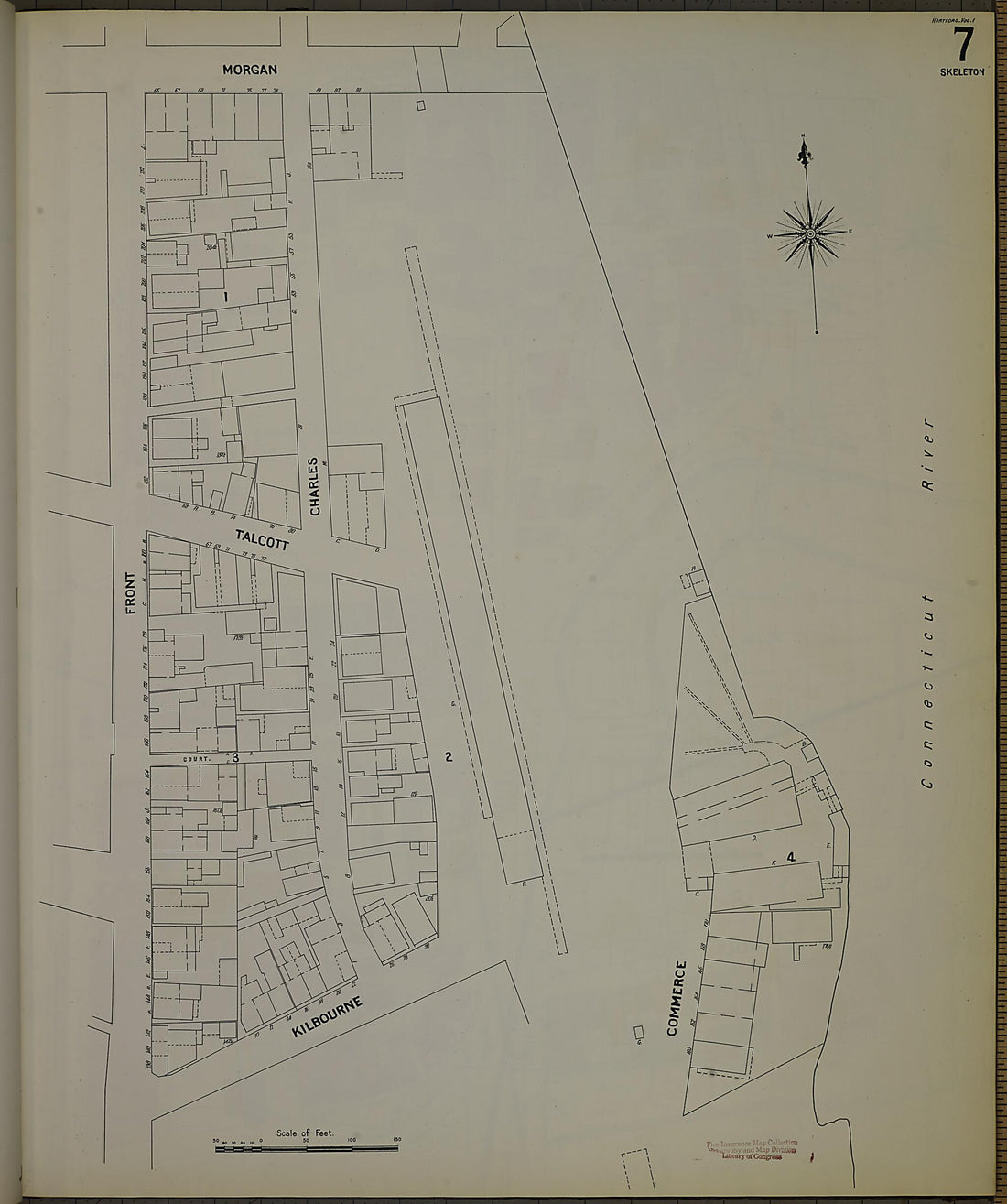 This old map of Hartford, Hartford County, Connecticut was created by Sanborn Map Company in 1900