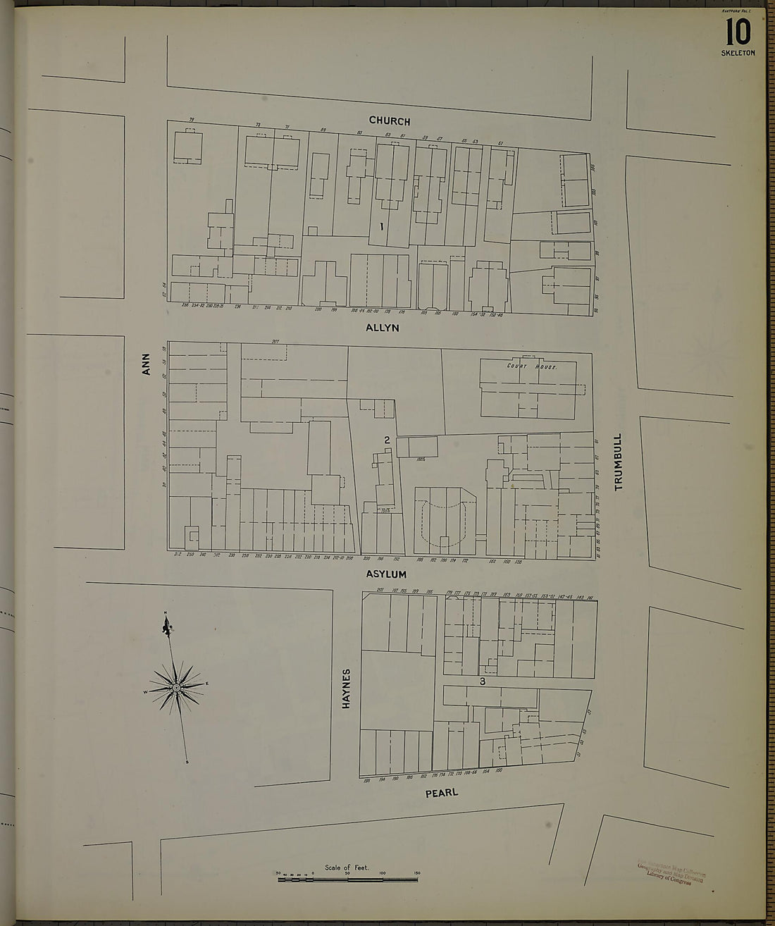 This old map of Hartford, Hartford County, Connecticut was created by Sanborn Map Company in 1900