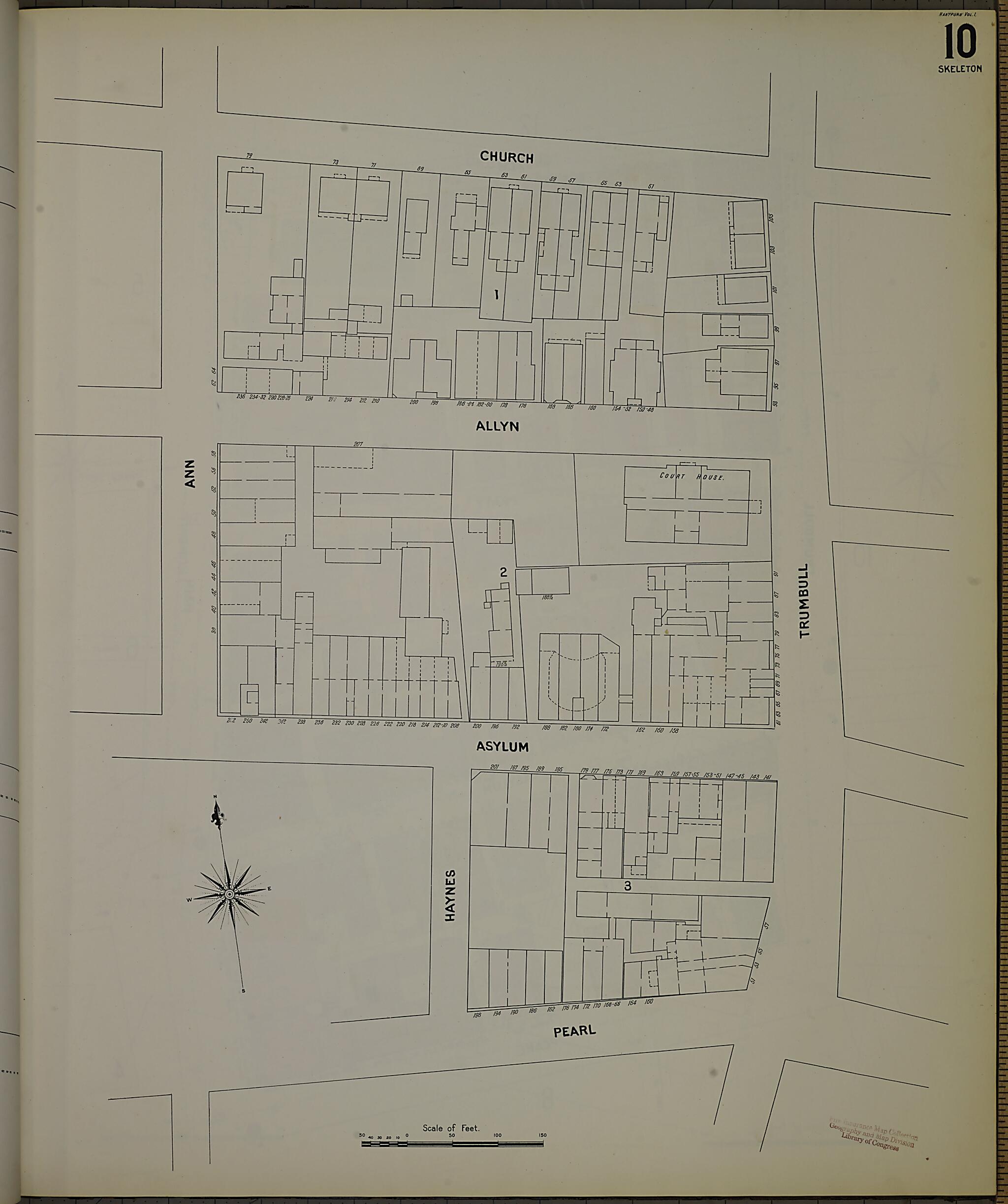 This old map of Hartford, Hartford County, Connecticut was created by Sanborn Map Company in 1900