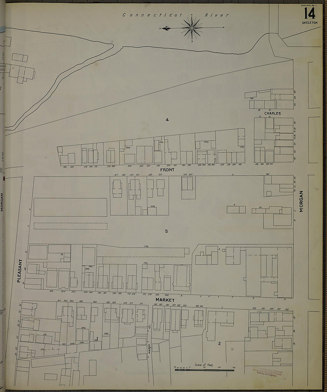 This old map of Hartford, Hartford County, Connecticut was created by Sanborn Map Company in 1900