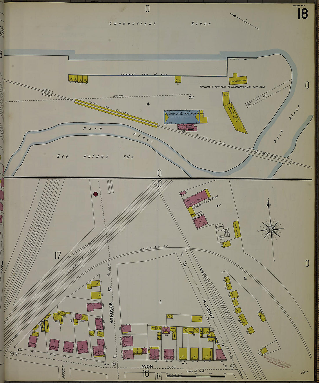 This old map of Hartford, Hartford County, Connecticut was created by Sanborn Map Company in 1900