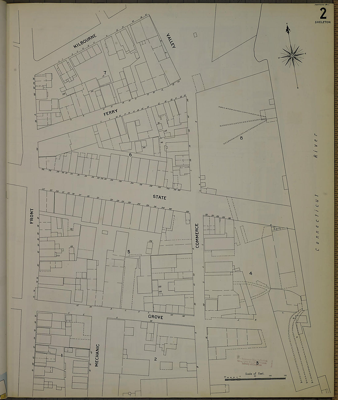 This old map of Hartford, Hartford County, Connecticut was created by Sanborn Map Company in 1900