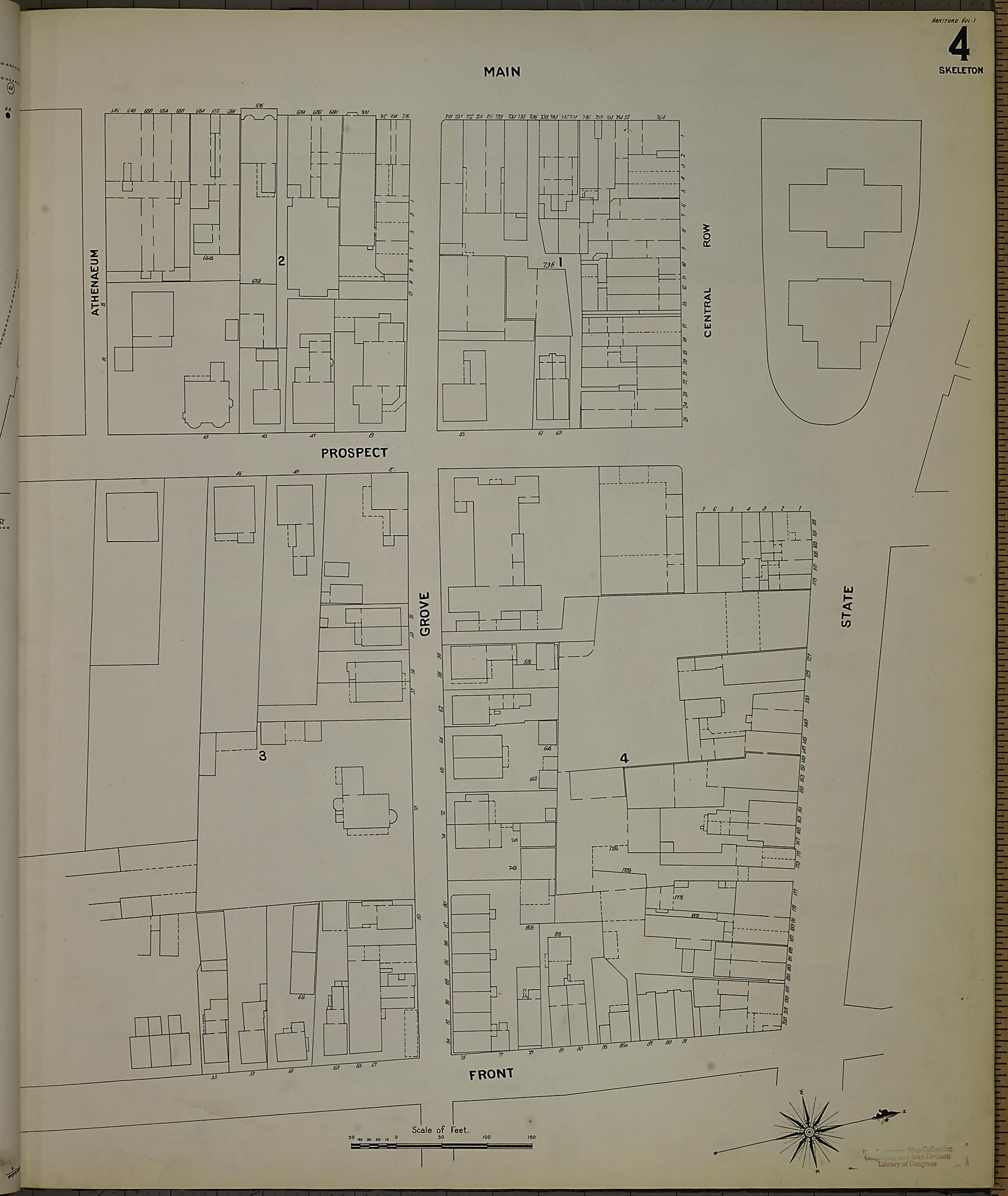 This old map of Hartford, Hartford County, Connecticut was created by Sanborn Map Company in 1900