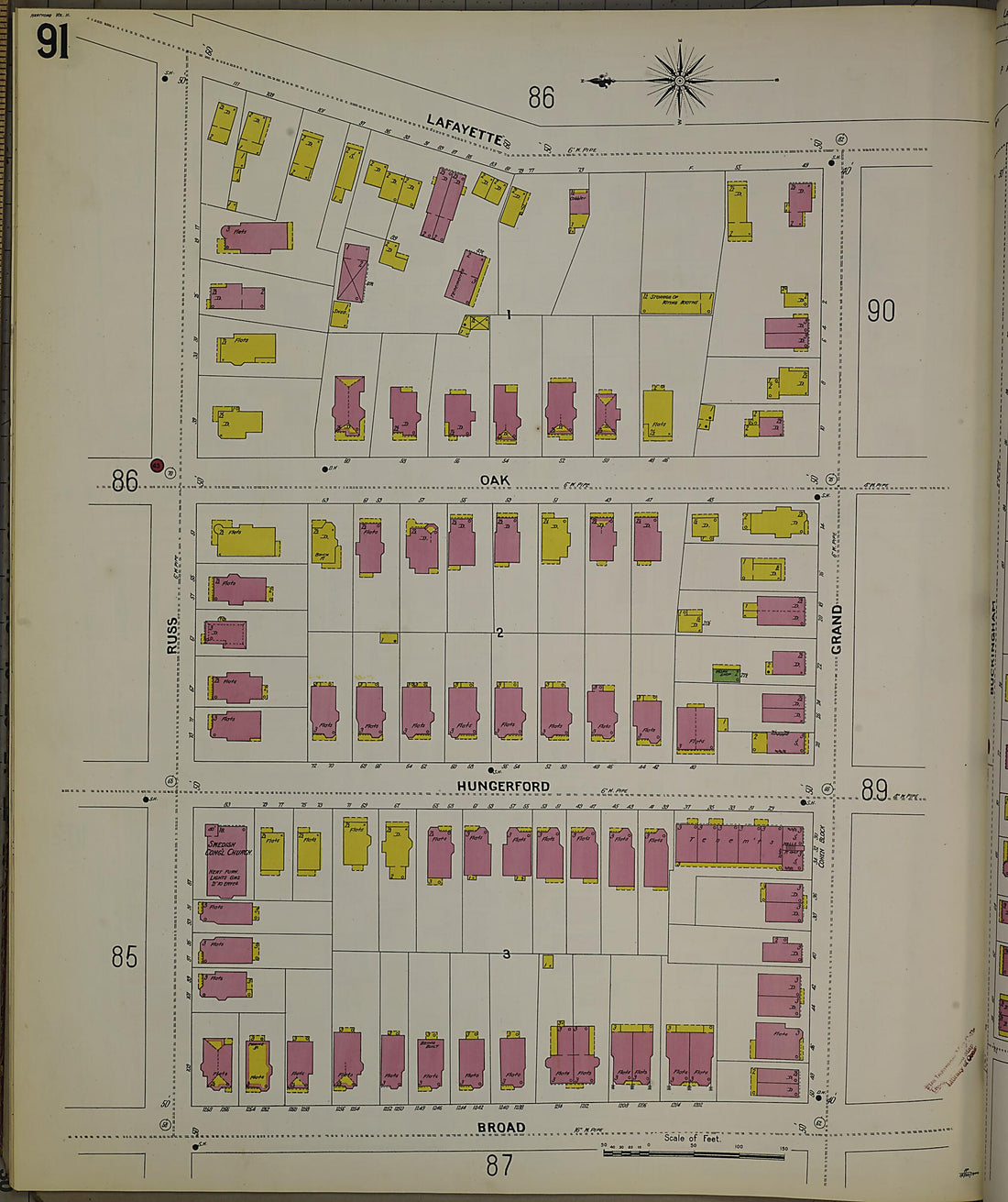 This old map of Hartford, Hartford County, Connecticut was created by Sanborn Map Company in 1900