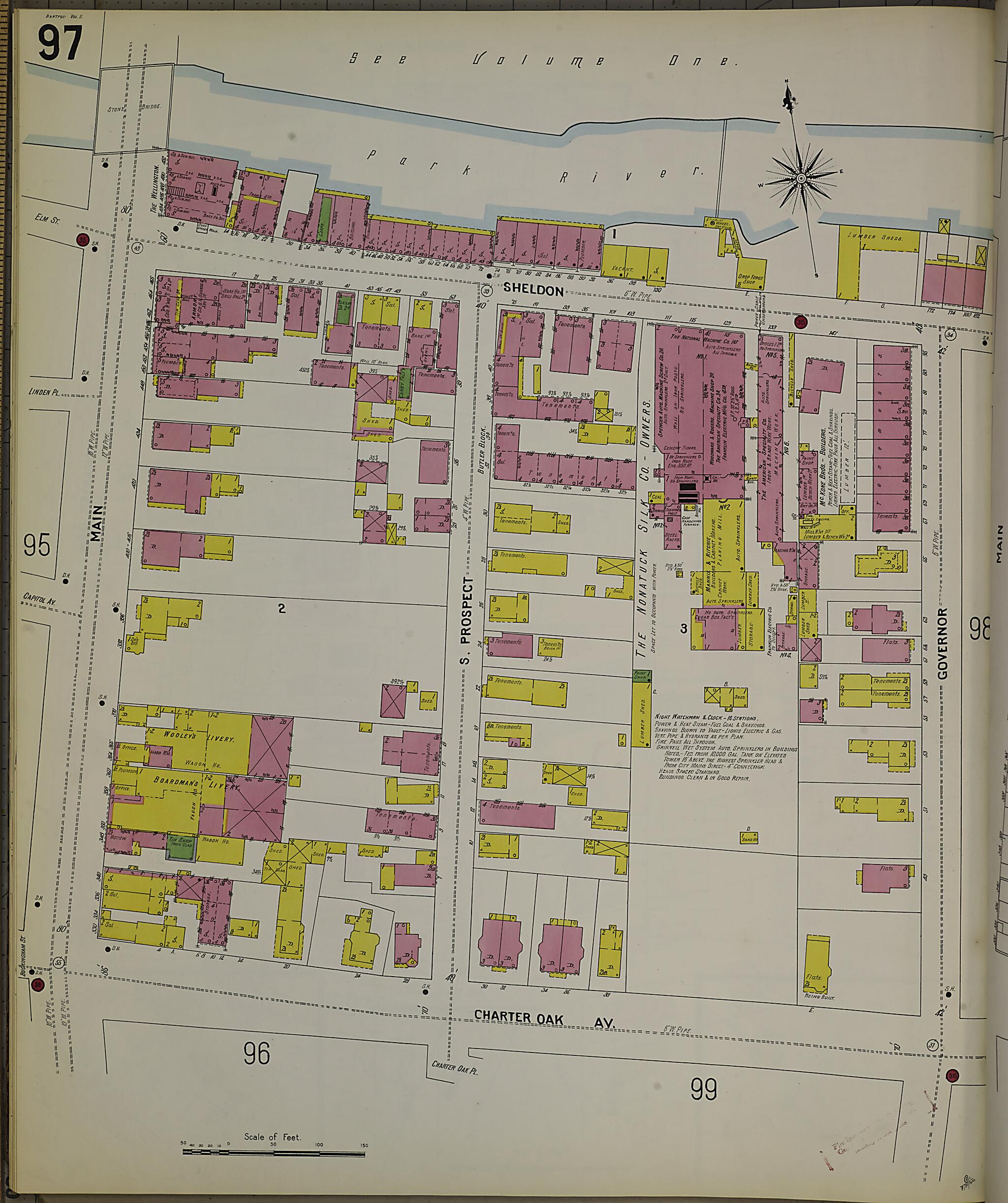 This old map of Hartford, Hartford County, Connecticut was created by Sanborn Map Company in 1900