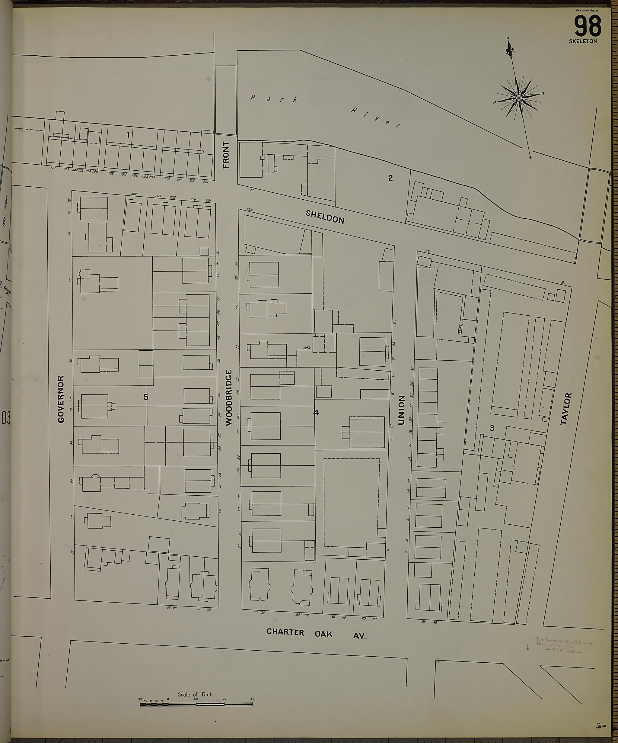 This old map of Hartford, Hartford County, Connecticut was created by Sanborn Map Company in 1900
