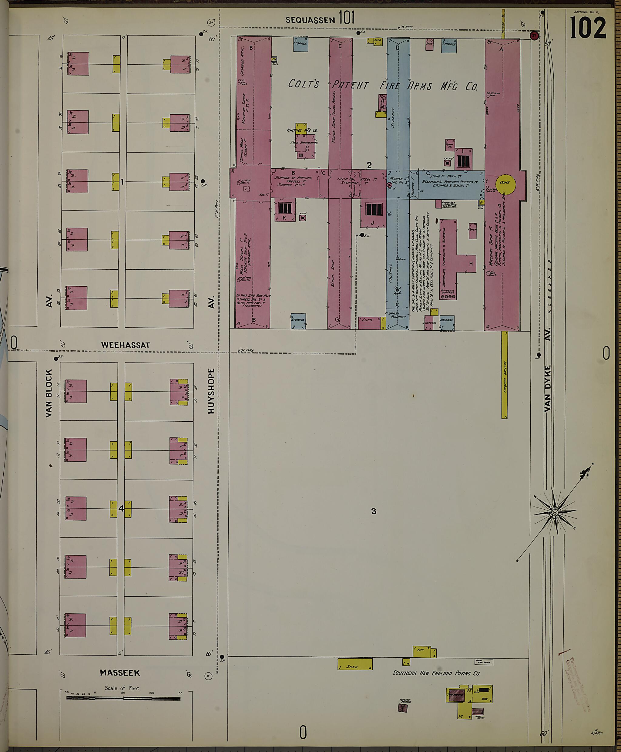 This old map of Hartford, Hartford County, Connecticut was created by Sanborn Map Company in 1900