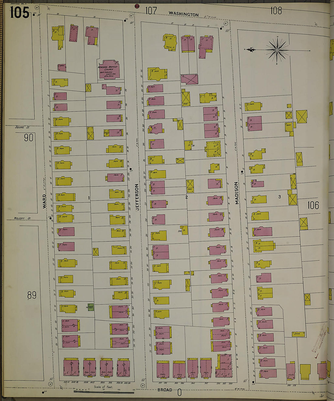 This old map of Hartford, Hartford County, Connecticut was created by Sanborn Map Company in 1900