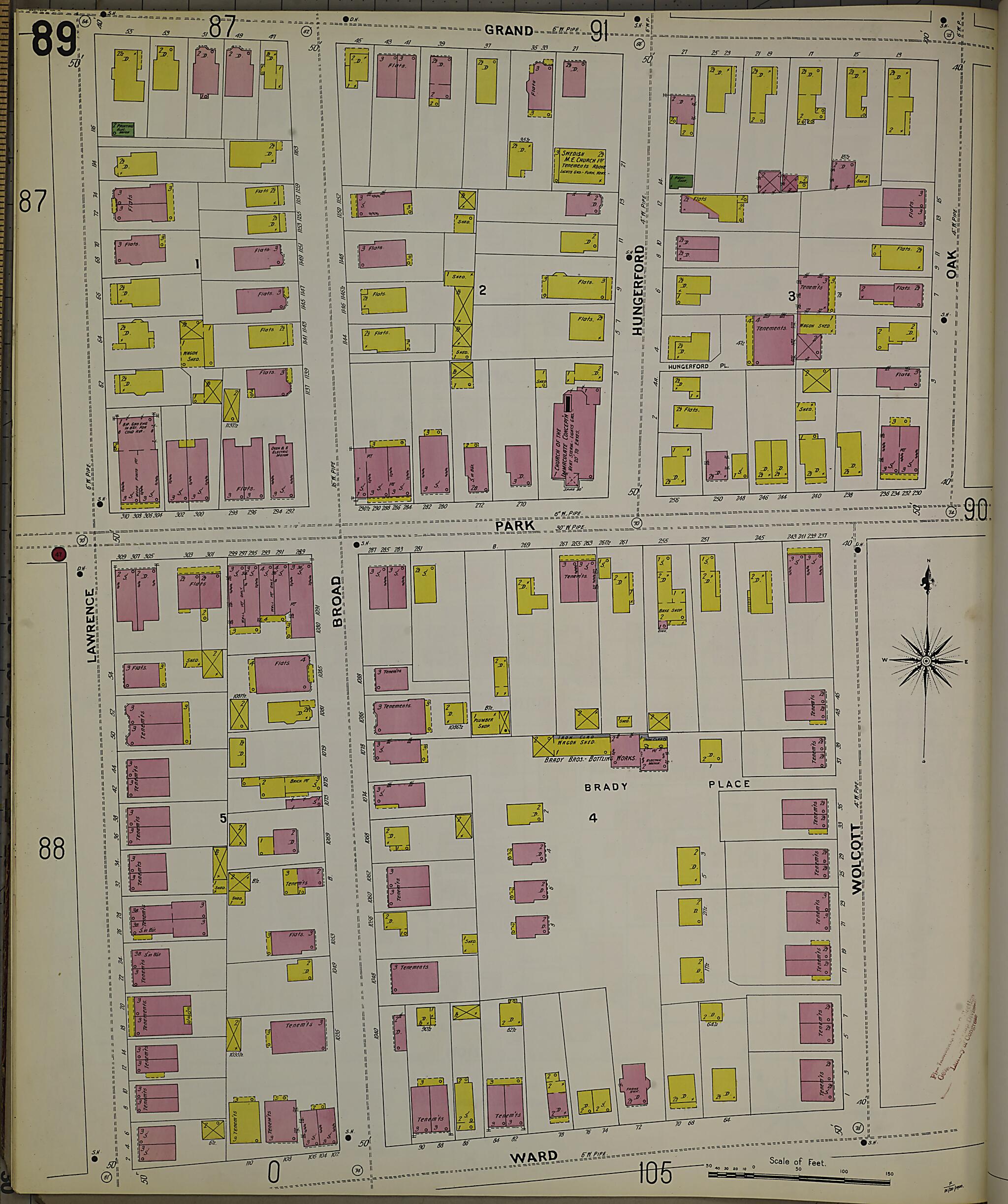 This old map of Hartford, Hartford County, Connecticut was created by Sanborn Map Company in 1900