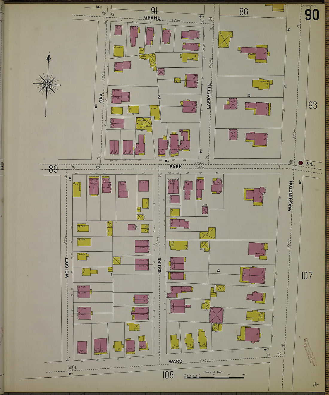 This old map of Hartford, Hartford County, Connecticut was created by Sanborn Map Company in 1900