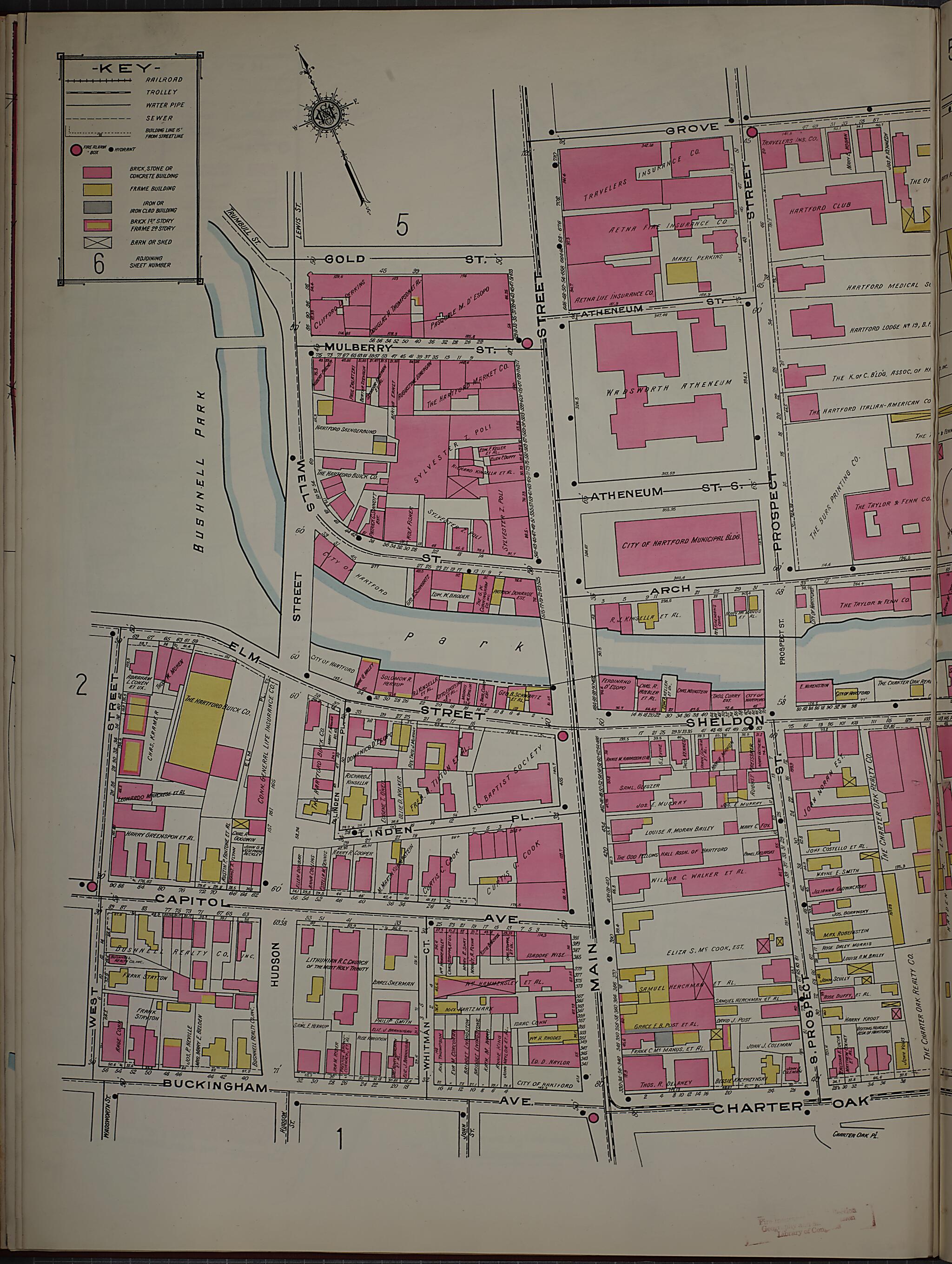 This old map of West Hartford, Hartford County, Connecticut was created by Sanborn Map Company in 1920