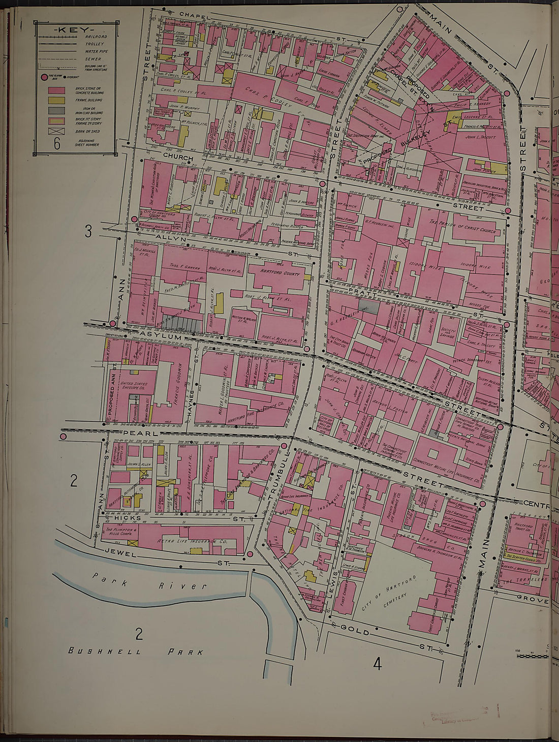 This old map of West Hartford, Hartford County, Connecticut was created by Sanborn Map Company in 1920