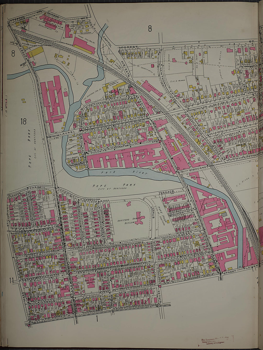 This old map of West Hartford, Hartford County, Connecticut was created by Sanborn Map Company in 1920