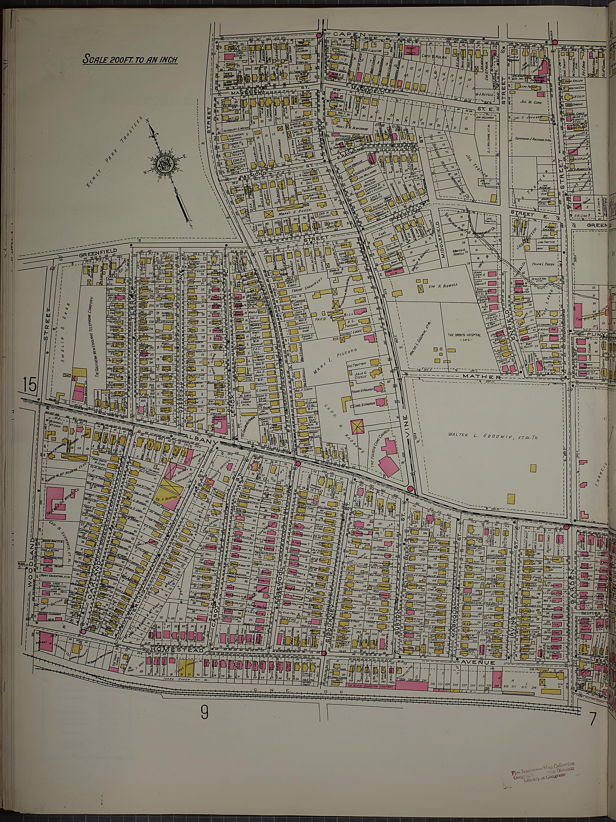 This old map of West Hartford, Hartford County, Connecticut was created by Sanborn Map Company in 1920