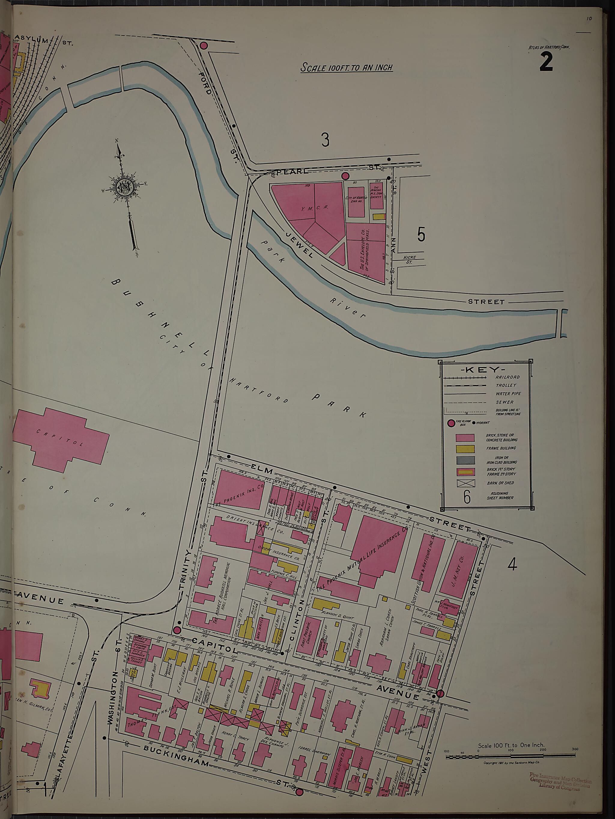 This old map of West Hartford, Hartford County, Connecticut was created by Sanborn Map Company in 1920